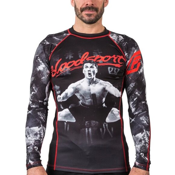 Fusion Fight Gear BJJ Rashguard Bloodsport Martial Arts Long Sleeve Men's Size M - Picture 1 of 9